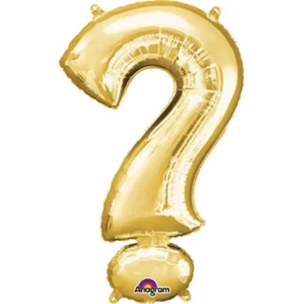 36" Symbol Question Mark Gold Mylar Balloon Party Expo