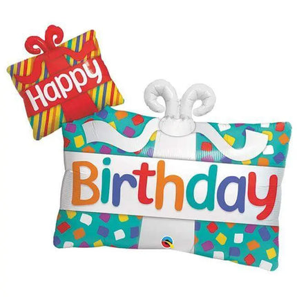 39" Happy Birthday Present Mylar Balloon #391 Party Expo