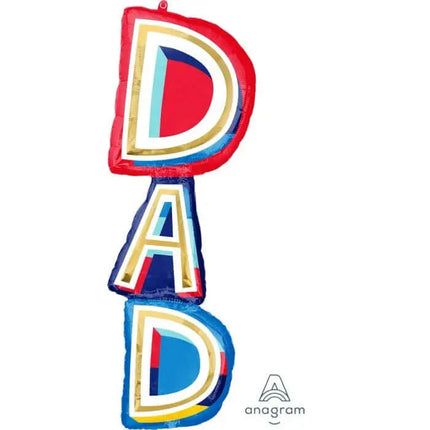 39" DAD Stacker Mylar Balloon - F7 Party Expo