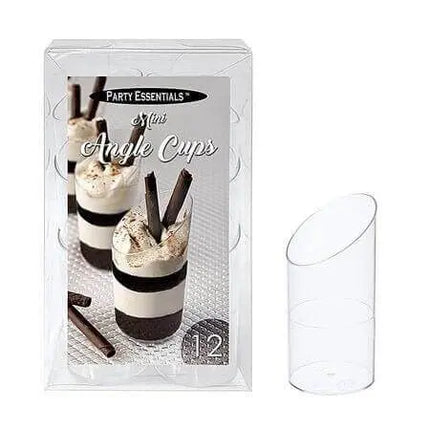 3oz Angle Cups Clear - Party Expo