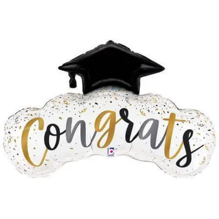 40" Congrats Confetti Grad Mylar Balloon - G13 Party Expo