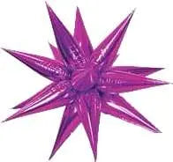 40" Star-Burst Mylar Balloon - Fuchsia Party Expo