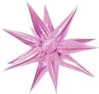40" Star-Burst Mylar Balloon - Pink Party Expo