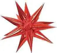 40" Star-Burst Mylar Balloon - Red Party Expo