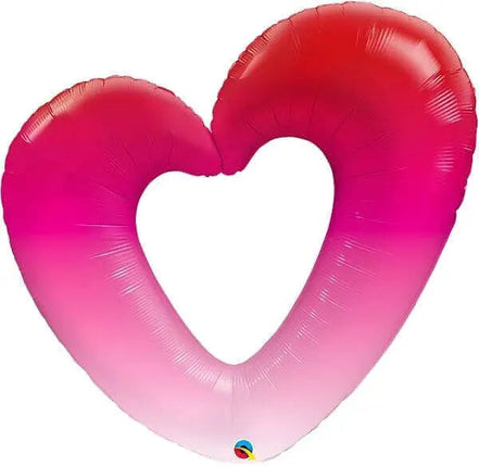 42" Shape Pink Ombre Heart Mylar Balloon Party Expo