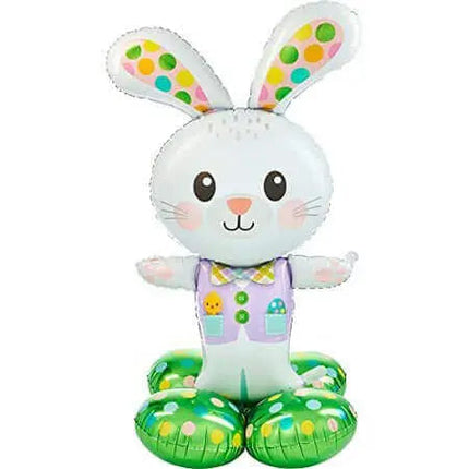 46" Spotted Easter Bunny Airloonz Balloon Party Expo