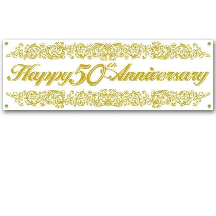 50th Anniversary Sign Banner - Party Expo