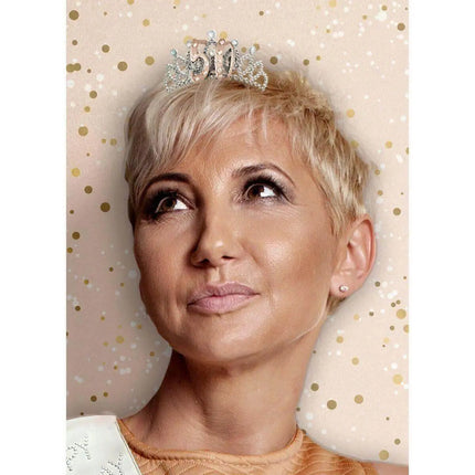 50th Rose Gold Tiara - Party Expo