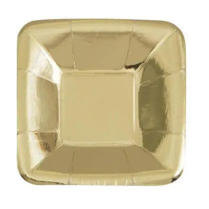 5" Gold Foil Appetizer Plates Party Expo