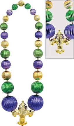 60" Mardi Gras Bead Necklace Party Expo