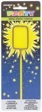 7" Number '0' Sparkler Party Expo