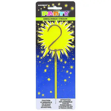 7" Number '2' Sparkler Party Expo