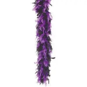 72" Purple And Black Boa Party Expo