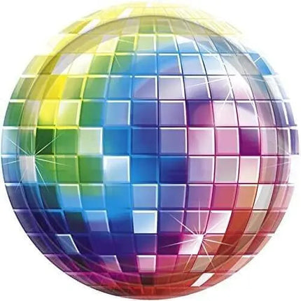 7" Disco Fever Cake Plates (8ct) Party Expo