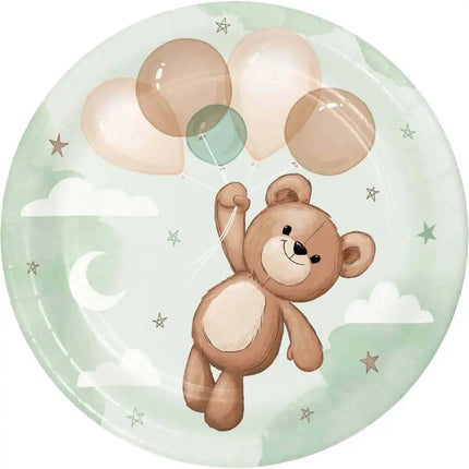 7" Teddy Bear Paper Lunch Plates (8ct) Party Expo