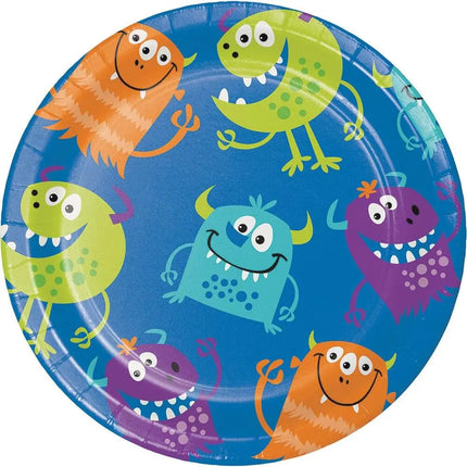 7" Value Fun Monsters Plates (8ct) Party Expo