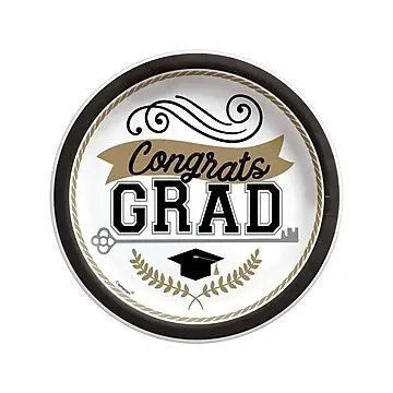 8" Achievement Is Key Graduation Plastic Plates (50ct) Party Expo