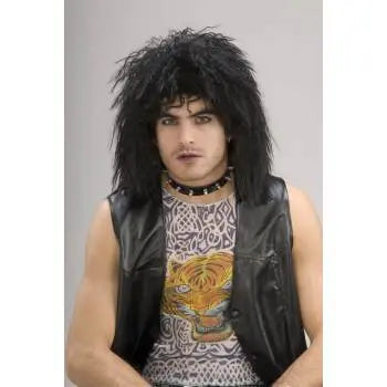 80's Rock Star Wig - Black - Party Expo