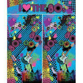 80's Party Backdrop (3 pieces) - Party Expo