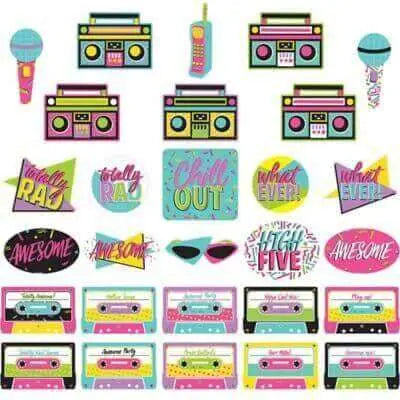 80's Party Cutouts - Party Expo