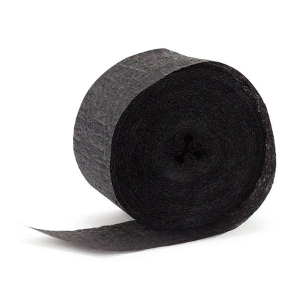 81' Crepe Streamer - Black - Party Expo