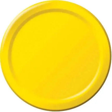 9" School Bus Yellow Dinner Plates Party Expo