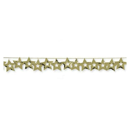 9ft Confetti Garland Stars - Gold - Party Expo