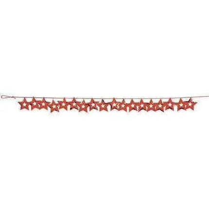 9ft Confetti Garland Stars - Red - Party Expo