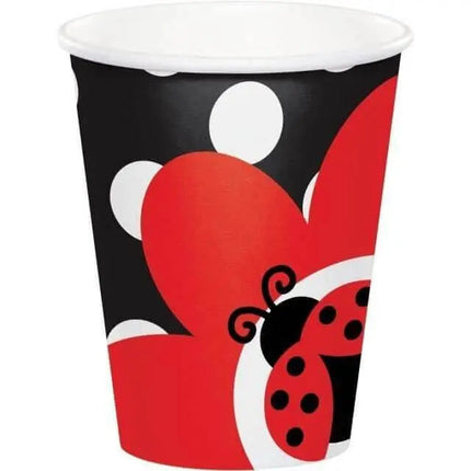 9oz Ladybug Fancy Cups Paper (8ct) - Party Expo