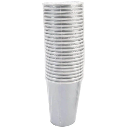 9oz Shimmering Silver Paper Cups (8ct) - Party Expo
