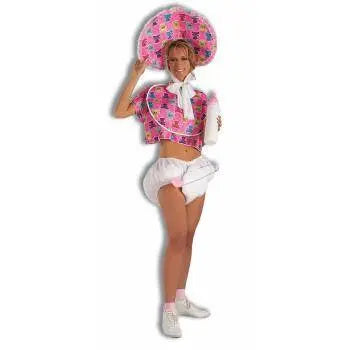 Adult Pink Baby Kit with Diaper, Pin, & Pacifier Costume - Party Expo