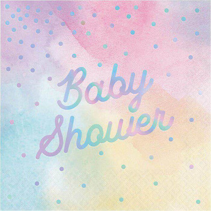 Baby Shower - Iridescent Lunch Napkins (16ct) - Party Expo