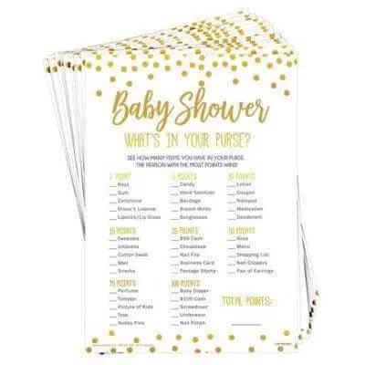 Baby Shower - Purse Game (24pcs) - Party Expo