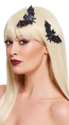Bat Hair Clips - Black - Party Expo