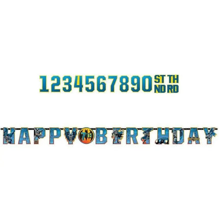 Batman Jumbo Letter Banner Combo Pack - Party Expo