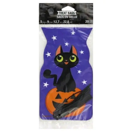 Black Cat Halloween Favor Bags - Party Expo