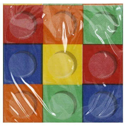 Block Party - Beverage Napkins (16ct) - Party Expo