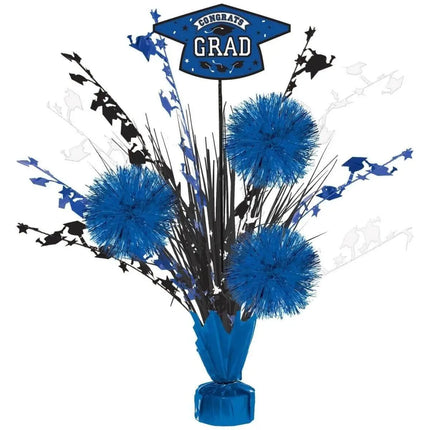 Centerpiece Grad Tinsel Burst - Blue - Party Expo
