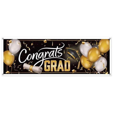 Congrats Grad Sign Banner - Party Expo