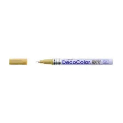 Decocolor Metallic Marker Extra Fine Liquid Gold - Party Expo
