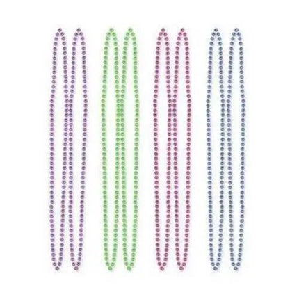 Disco Fever Multicolored Disco Ball Bead Necklaces - Party Expo