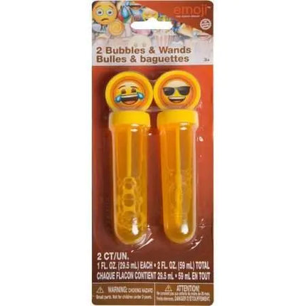 Emoji Bubbles & Wands (2pcs) - Party Expo