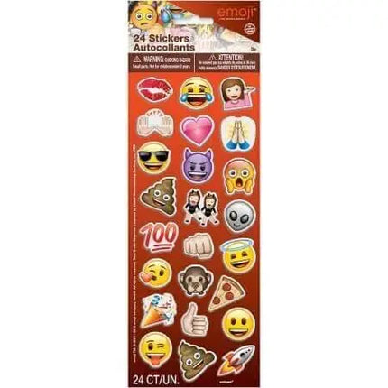 Emoji Puffy Sticker Sheet - Party Expo