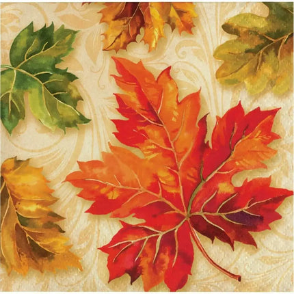 Fall Flourish - Beverage Napkins (16ct) - Party Expo