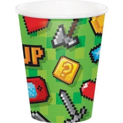 Gaming Party - 9oz Paper Cups (8ct) - Party Expo