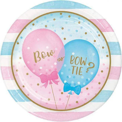 Gender Reveal - 9" Balloon Print Dinner Plates (8ct) Party Expo