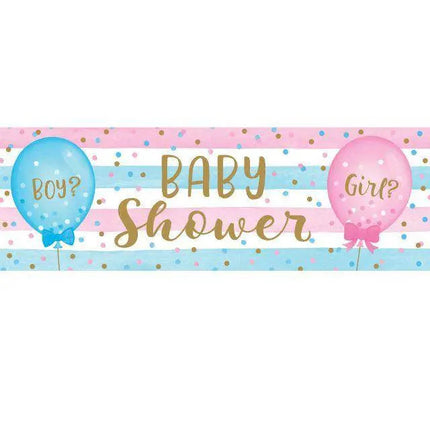Gender Reveal - Balloon Print Giant Party Banner - Party Expo