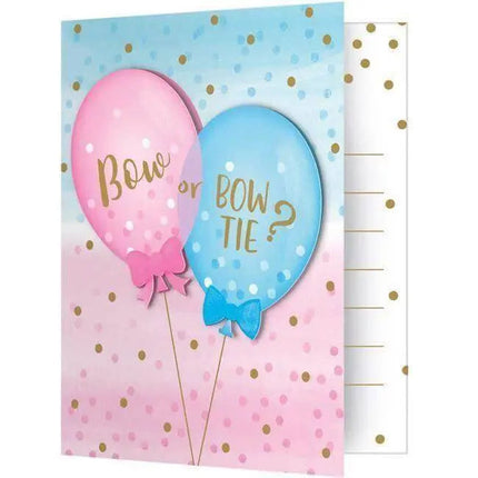 Gender Reveal - Balloon Print Invitations - Party Expo