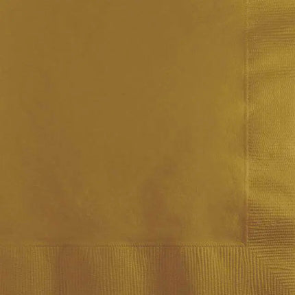 Glittering Gold Beverage Napkins - Party Expo