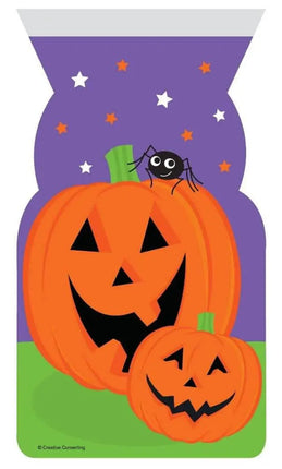 Halloween Pumpkin Cello Bag with Zipper - Party Expo